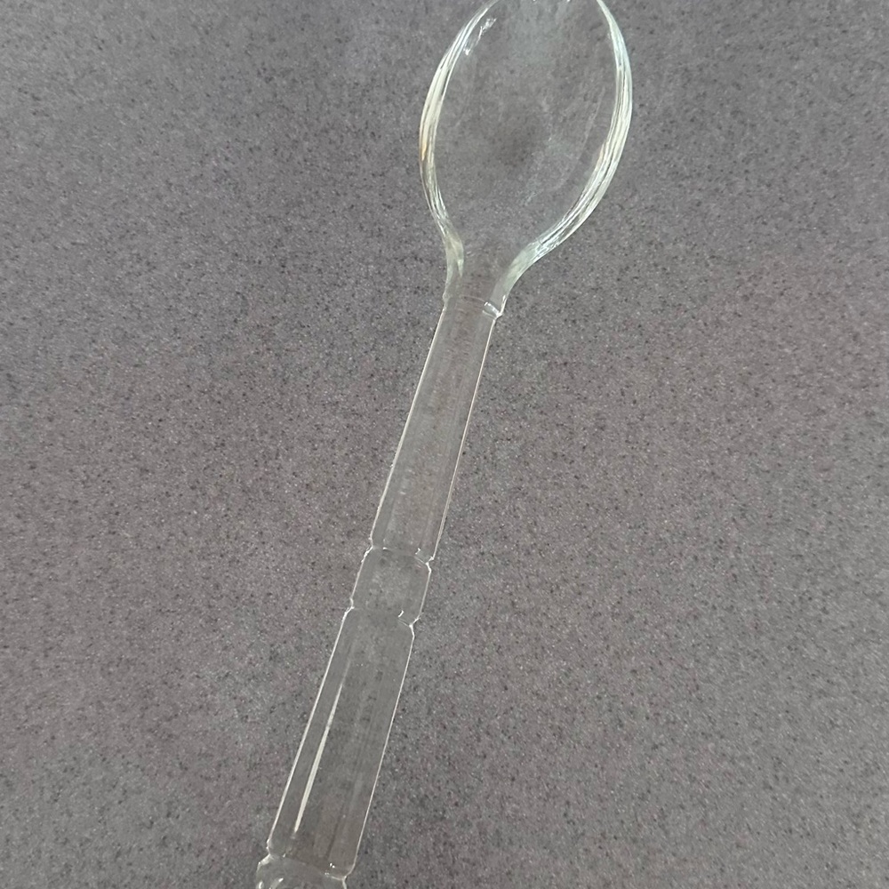 Clear glass Spoon Serving Spoon MCM